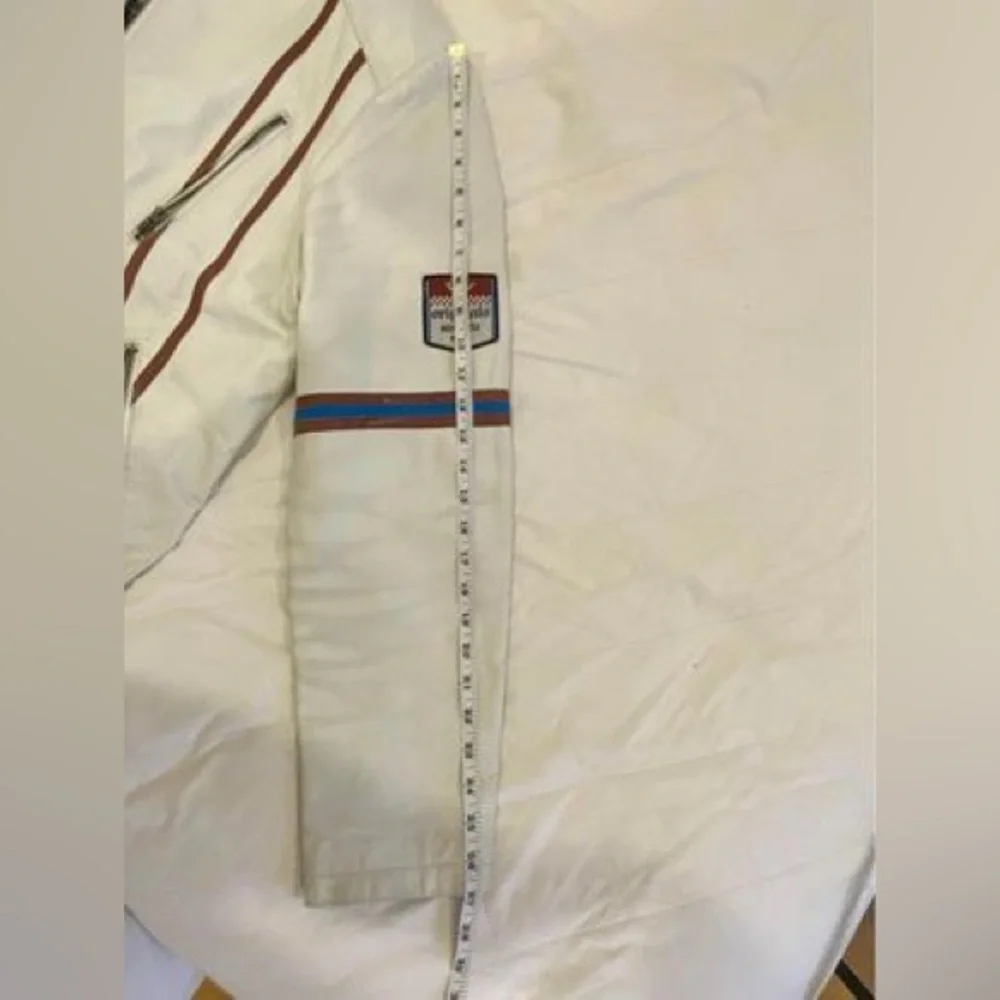 Angelo Litrico beige genuine leather jacket – motorcycle/racing style – XL - Picture 6 of 6